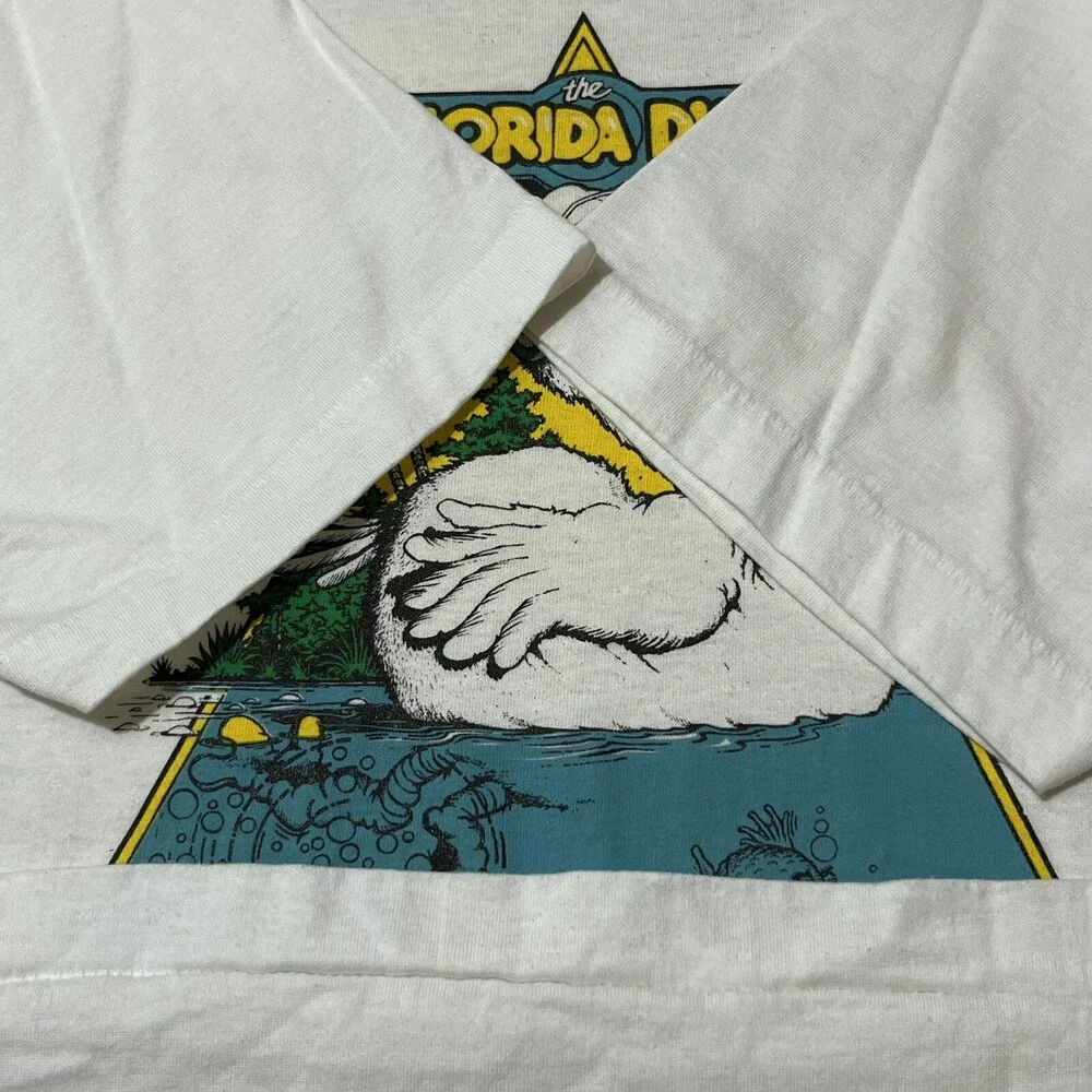Vintage Tampa Shirt Gasparilla Marathon Florida Duck Race Run Nike Scott Ross